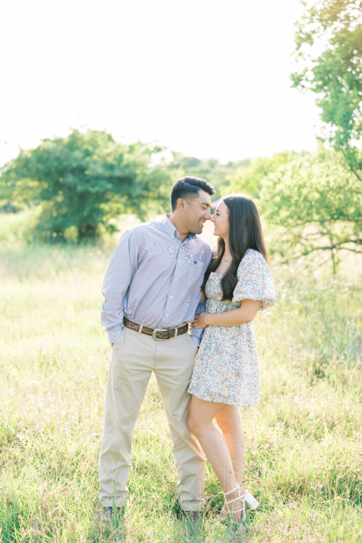 open field engagement session in texas