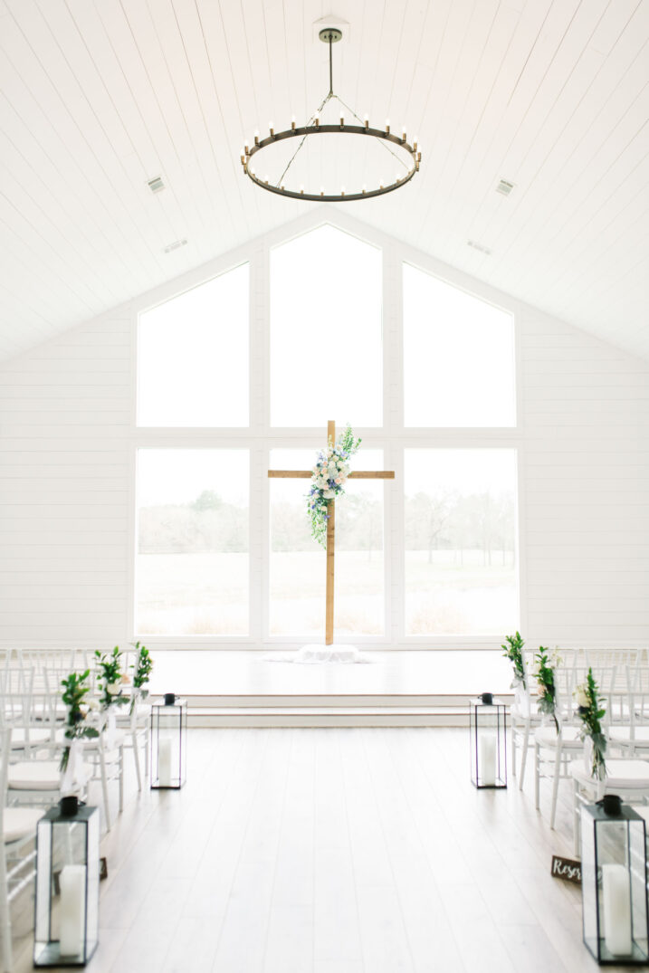 Chapel at The Farmhouse wedding venue in Montgomery, Texas
