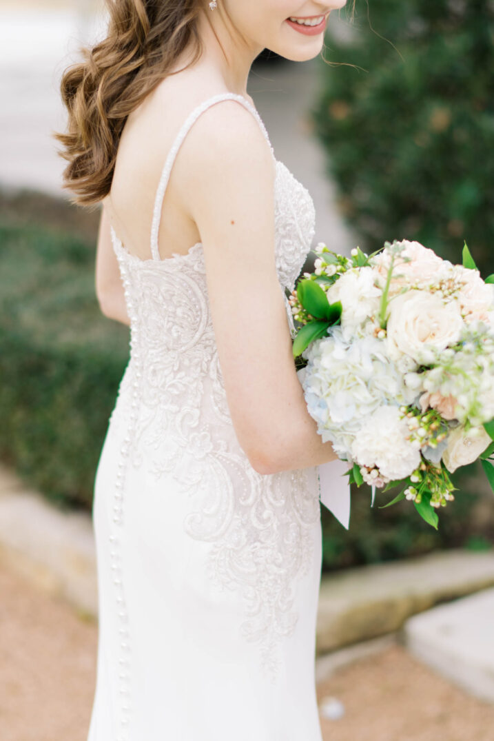 lace detailed wedding dress
