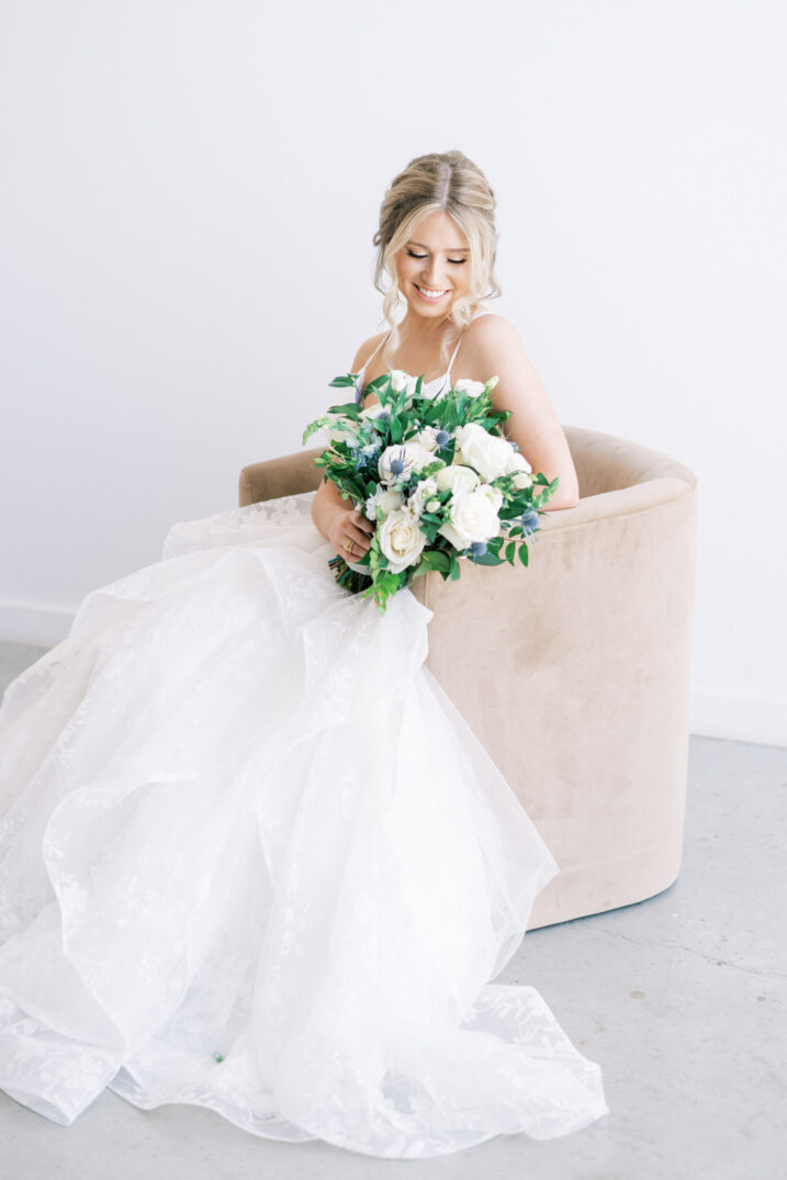 city house collective austin studio bridals in suede chair
