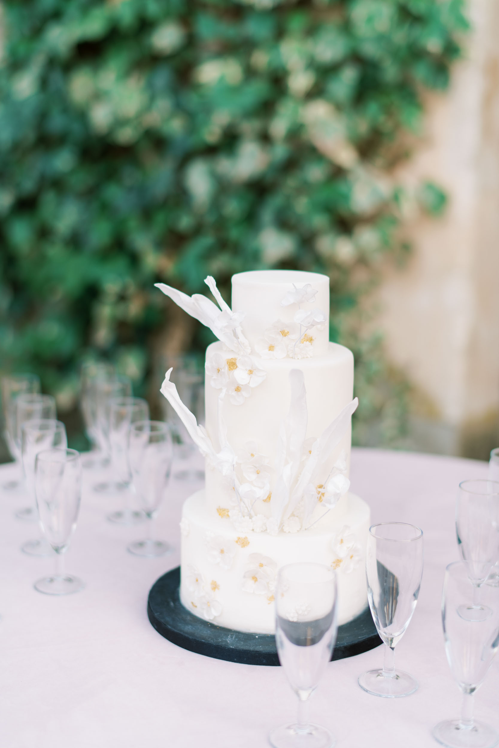 Paris chateau wedding cake