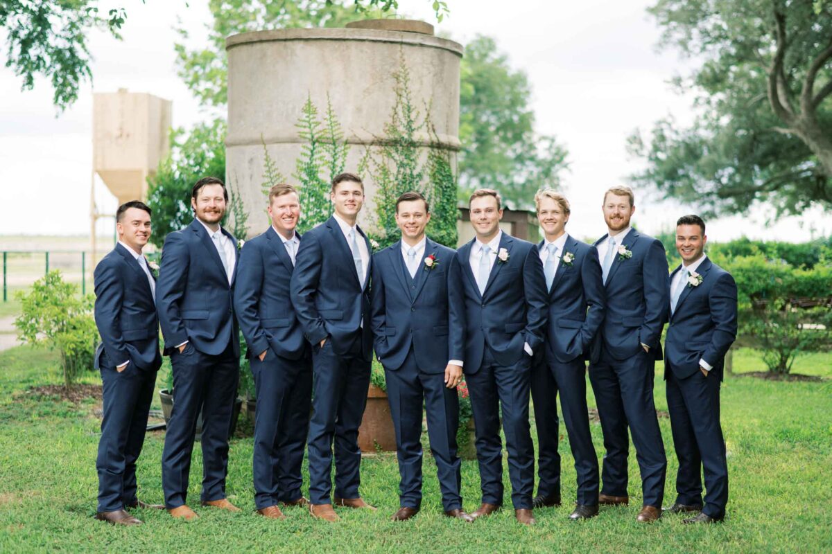 texas hill country luxury wedding groomsmen
