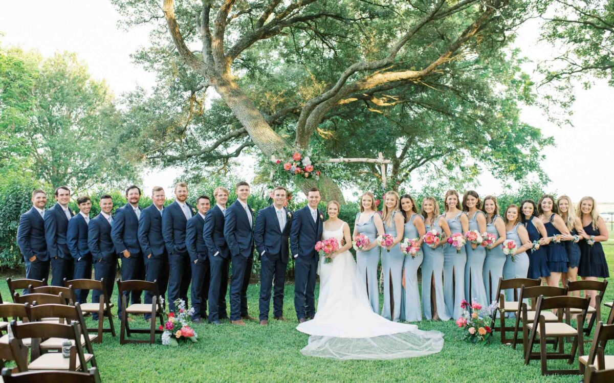 texas hill country luxury wedding party