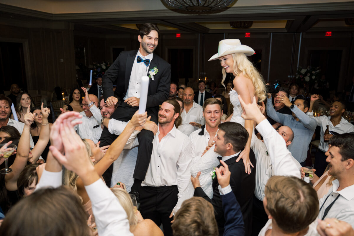 crowd surfing wedding