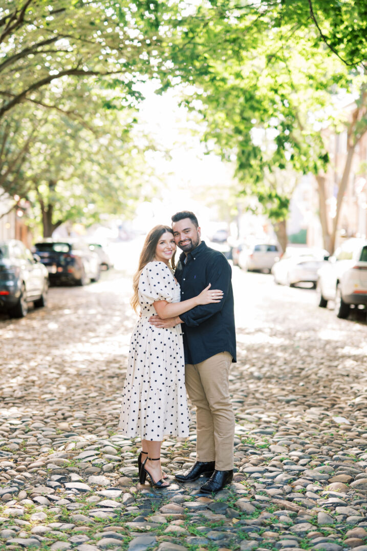 cobblestone streets