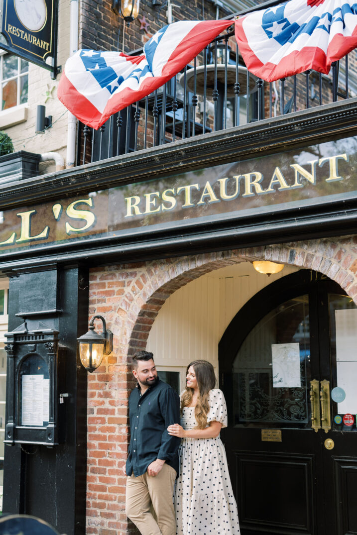 downtown engagement photography