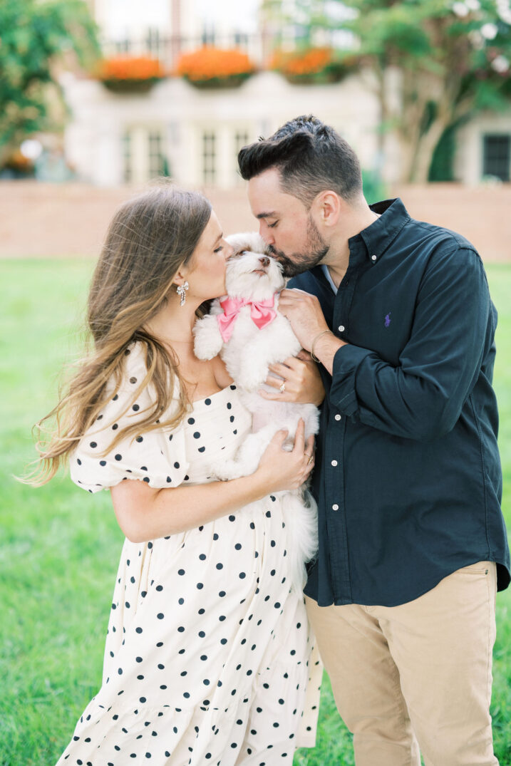 couple with dog